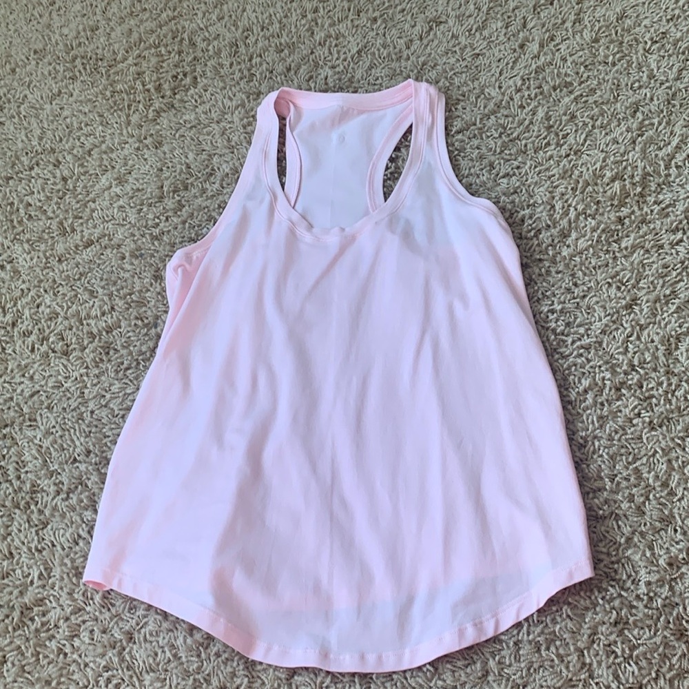 LULULEMON love tank, strawberries milkshake